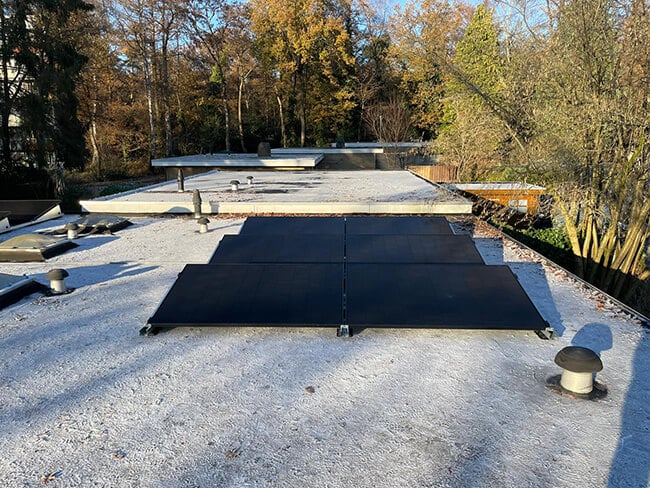 Ontwerp voor duurzaam energie systeem plat dak